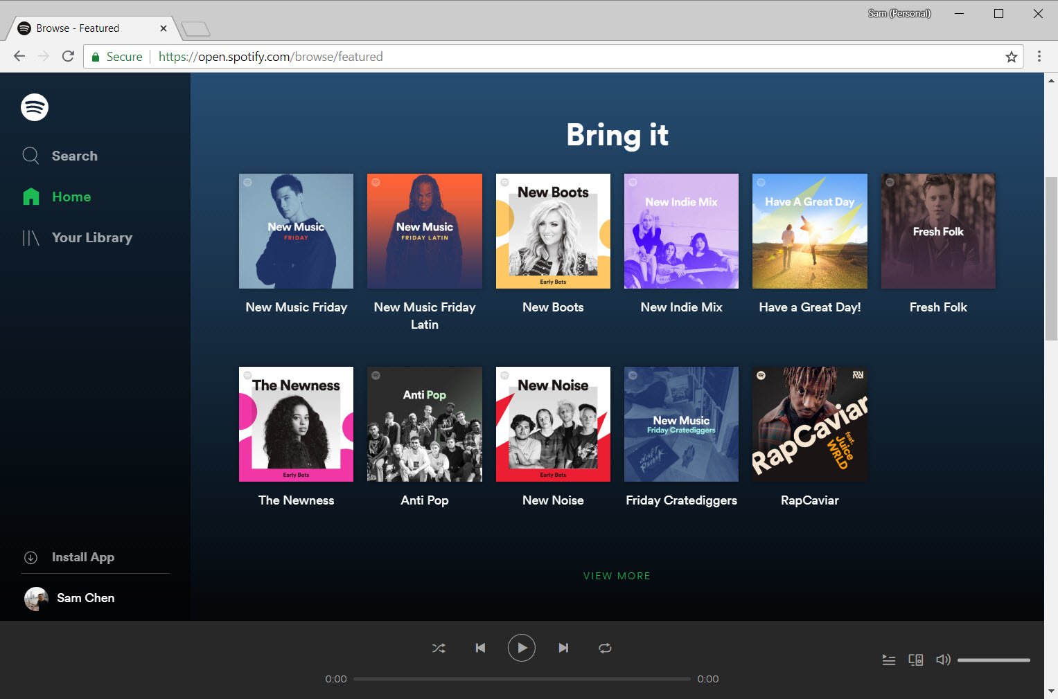 Spotify Web Player Mac Chrome